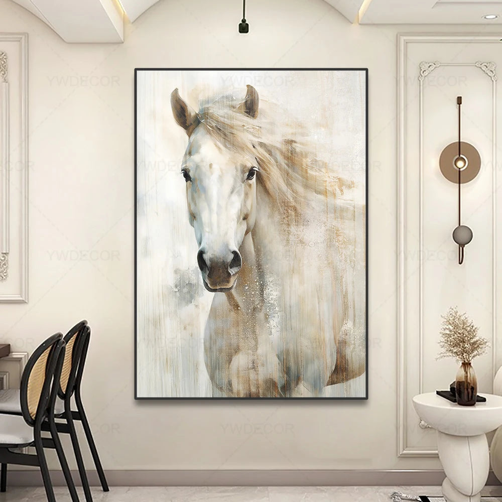 Abstarct White Horse Posters Canvas Prints Animal Painting Wall Art Picture for Living Room Modern Home Decoration NO FRAME Abstarct White Horse Posters Canvas Prints Animal Painting Wall Art Picture for Living Room Modern Home Decoration NO FRAME